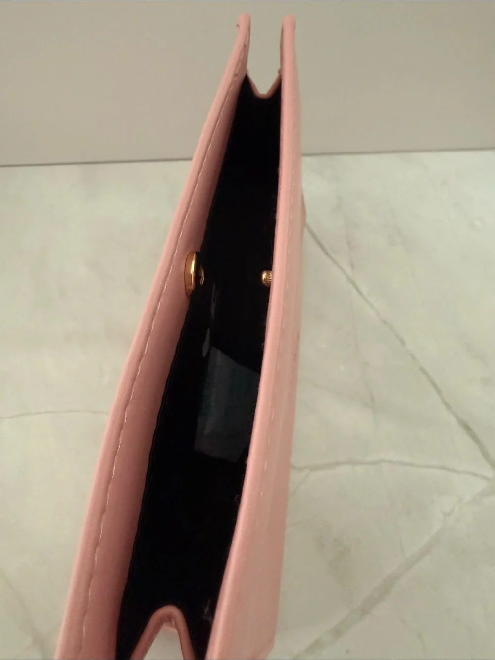 Yves Saint Laurent Pink Embossed Leather Cosmetic Case